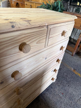 Load image into Gallery viewer, Stripped Pine Chest Of Drawers
