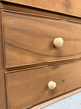 Load image into Gallery viewer, Stripped Mahogany Chest Of Drawers
