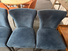Load image into Gallery viewer, 4 x Navy Blue Dining Chairs
