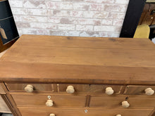Load image into Gallery viewer, Stripped Mahogany Chest Of Drawers
