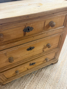 Antique Pine Chest Of Drawers