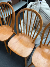 Load image into Gallery viewer, 4 x Pine Dining Chairs
