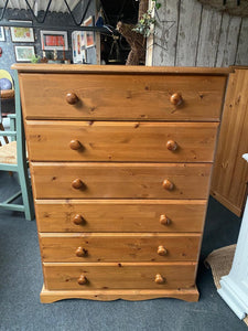 Solid Pine Chest Of Drawers