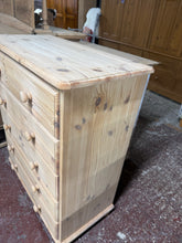 Load image into Gallery viewer, Stripped Pine Chest Of Drawers
