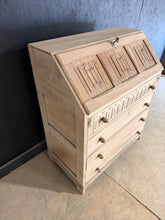Load image into Gallery viewer, Stripped Oak Bureau
