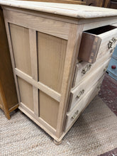 Load image into Gallery viewer, Stripped Oak Chest Of Drawers
