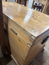 Load image into Gallery viewer, Antique Pine Blanket Box
