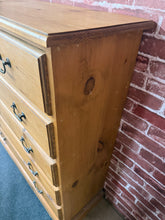 Load image into Gallery viewer, Narrow Pine Chest Of Drawers
