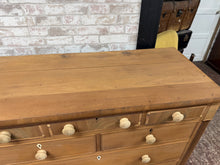 Load image into Gallery viewer, Stripped Mahogany Chest Of Drawers
