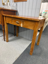 Load image into Gallery viewer, A sturdy solid pine desk with authentic character. This well-maintained piece features a practical front drawer for storage and shows gentle signs of age-appropriate wear. Structurally sound and ready for everyday use in home office or study spaces.

Delivery Available

Overall Dimensions

91cm wide x 55cm deep x 78cm high


