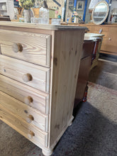 Load image into Gallery viewer, Stripped Pine Chest Of Drawers

