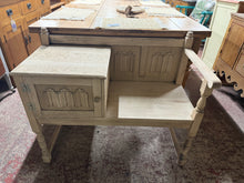 Load image into Gallery viewer, Oak Telephone Seat
