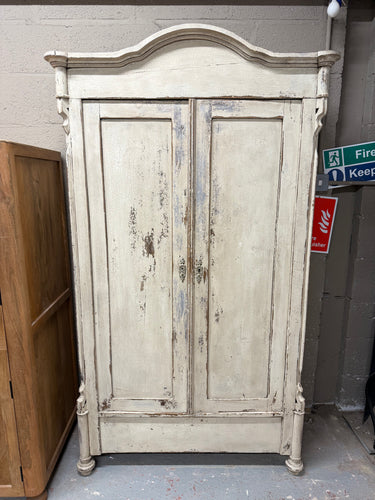 This charming vintage pine wardrobe brings a warm, rustic touch to any room with its beautifully distressed finish. Despite its age, it remains structurally sound and well-maintained, offering reliable storage for your clothes. Inside, you'll find a practical hanging rail and a few hooks, perfect for organizing jackets, scarves, or bags. Its timeless design adds character and a cozy feel to your space, making it a delightful and functional addition to your home.

Overall Dimensions

110cm wide x 48cm deep x