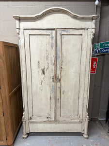 This charming vintage pine wardrobe brings a warm, rustic touch to any room with its beautifully distressed finish. Despite its age, it remains structurally sound and well-maintained, offering reliable storage for your clothes. Inside, you'll find a practical hanging rail and a few hooks, perfect for organizing jackets, scarves, or bags. Its timeless design adds character and a cozy feel to your space, making it a delightful and functional addition to your home.

Overall Dimensions

110cm wide x 48cm deep x