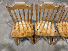 Load image into Gallery viewer, 4 x Pine Chairs
