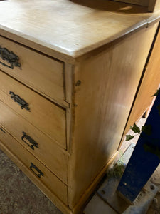 Antique Pine Chest Of Drawers