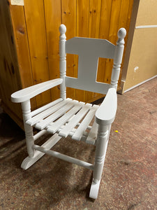 Childs White Rocker