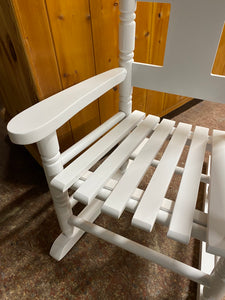 Childs White Rocker