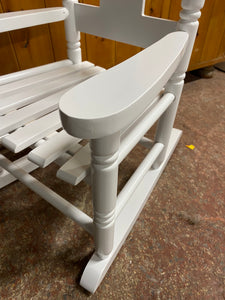 Childs White Rocker