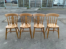 Load image into Gallery viewer, 4 x Pine Chairs
