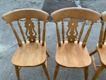 Load image into Gallery viewer, 4 x Pine Chairs
