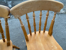 Load image into Gallery viewer, 4 x Pine Chairs
