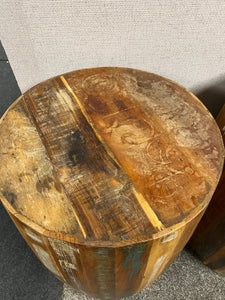 Boat Wood Side Table