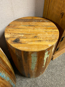 Boat Wood Side Table