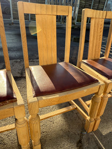 4 x Oak Chairs