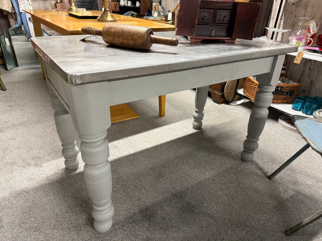 Zinc Topped Table