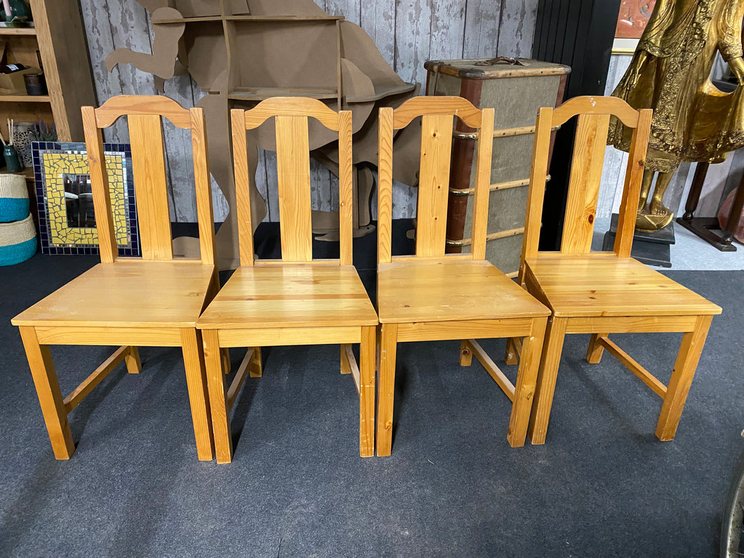 4 x Pine Chairs