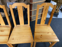 Load image into Gallery viewer, 4 x Pine Chairs
