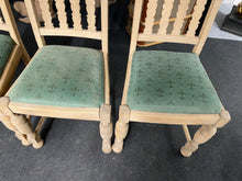 Load image into Gallery viewer, 4 x Stripped Oak Chairs
