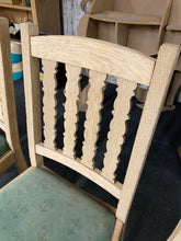 Load image into Gallery viewer, 4 x Stripped Oak Chairs
