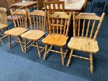 Load image into Gallery viewer, 4 X Pine Chairs
