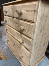 Load image into Gallery viewer, Stripped Pine Chest Of Drawers
