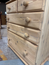 Load image into Gallery viewer, Stripped Pine Chest Of Drawers
