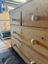 Load image into Gallery viewer, Vintage Pine Chest Of Drawers
